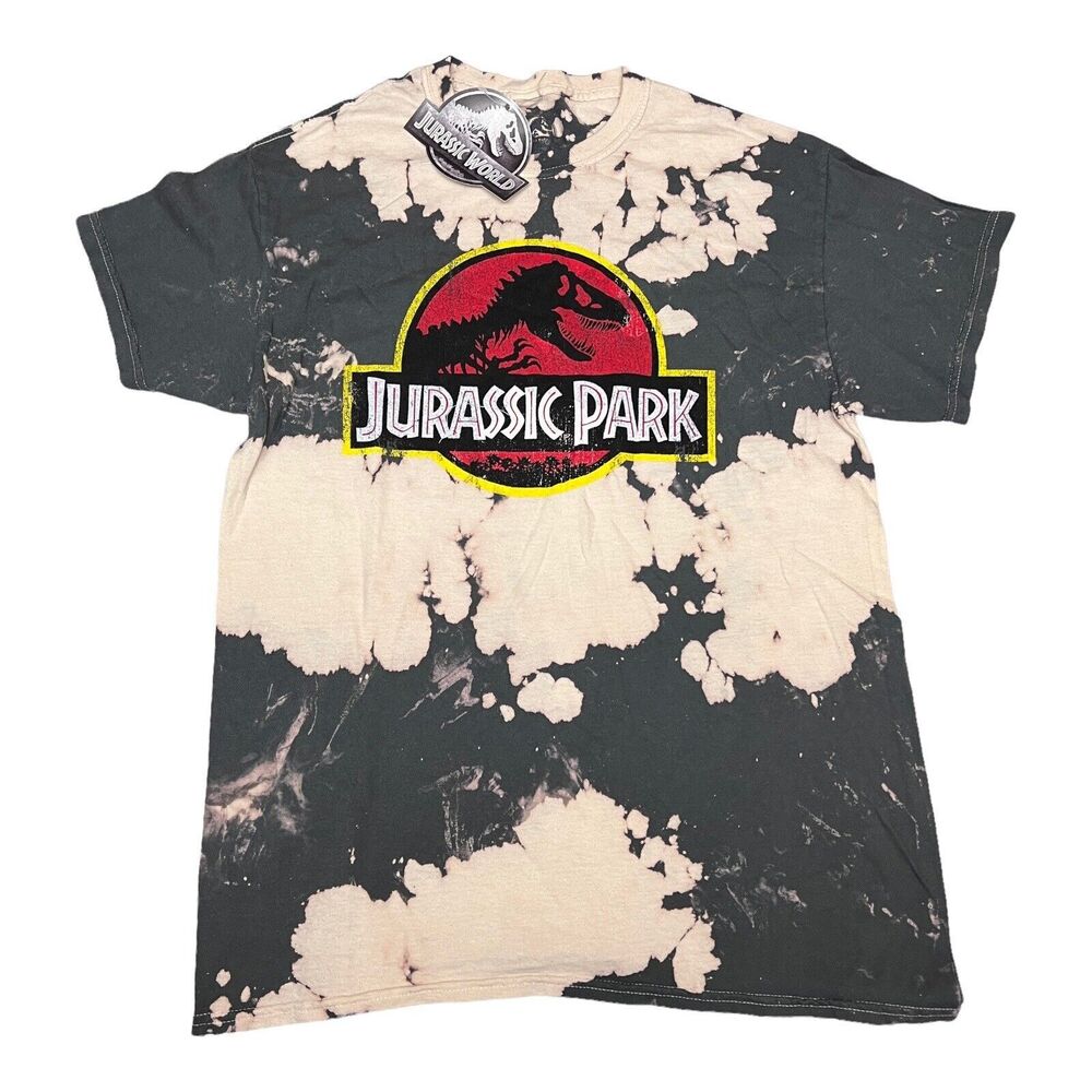 Jurassic World Men’s S‎ Ink Blot Park Logo Movie Dinosaur Universal T-Rex Ride